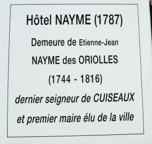 Hôtel de Nayme - Informazioni (© JE)