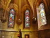 Interior of the church Saint-Saturnin: the axial chapel