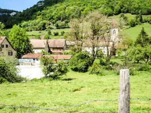 Cussey-sur-Lison, seen from the road to Echay (© JE)