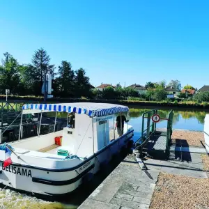 Belisama, boat for hire at the port of La Jonction