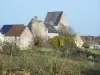 Coquiau: a very old building on the hill