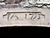 Linteau daté de 1793 (© J.E)