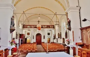 The interior of the Saint-Omer church