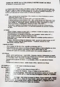 Informations sur la collégiale (© J.E)