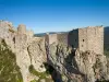 Peyrepertuse, de vindingrijkheid van de bouwers