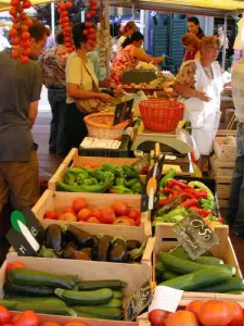 Traditional market Monday morning