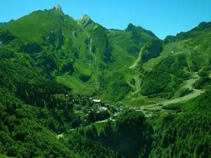 Vue de Gourette l'été