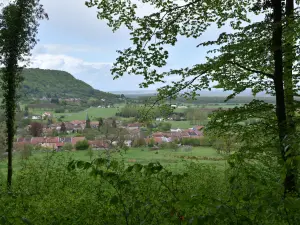 Blick auf das Dorf Écurey aus Holz Écurey