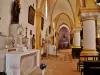 The interior of the Notre-Dame des Salles church