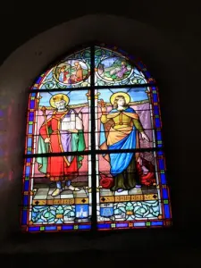 Dentro da igreja - vitral