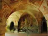 13th-century frescoes in the crypt