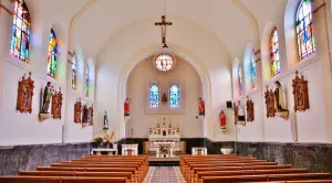 The interior of the church