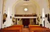 The interior of the church