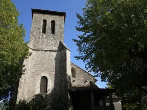 The church Gironde-sur-Dropt
