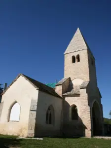 Eglise Saint-Martin de Cortiambles - Clocher du XIIe siècle