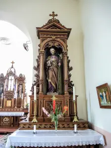 Altar and altarpiece of Saint Joseph - Chapel Sainte-Marguerite (© J.E)