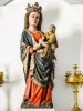 Statuette der Jungfrau mit Kind, in der Seitenkapelle der Kirche (© JE)
