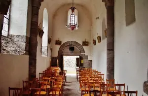 Inside the Saint-Loup church