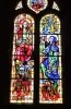 煉獄のステンドグラスの窓 - グランジュ・シュル・ヴォローニュ教会 (© JE)