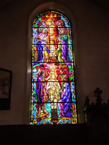 Glas-in-loodraam - Kerk van Granges-sur-Vologne (© JE)