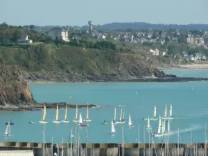 View from Granville towards Saint-Pair-sur-Mer