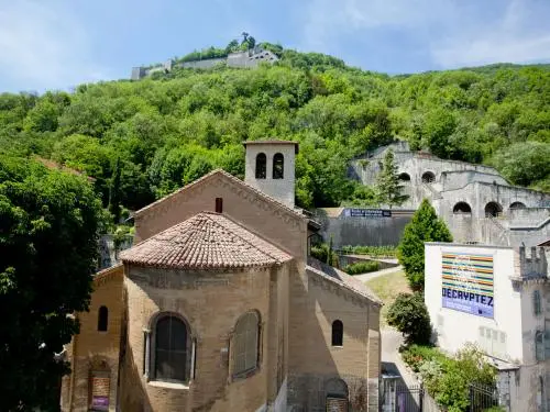 Exterior view of the Archaeological Museum Grenoble Saint-Laurent