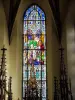 Stained glass window of the choir - Saint-Blaise healing a child (© JE)