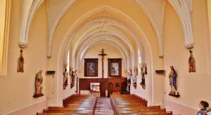 The interior of the Saint-Pierre church