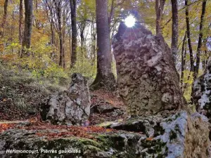 Lever de soleil sur le (faux) menhir (© J.E)