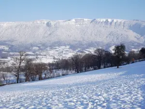 Mountain visible Semnoz since Héry-sur-Alby