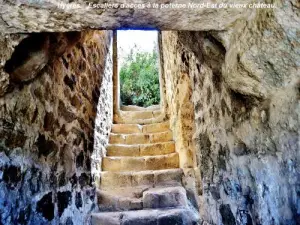 Treppe Zugang zum Tor nordöstlich des Schlosses (© J. E)