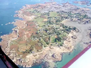 Остров Бреат вид с самолета