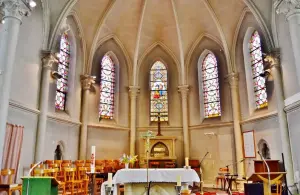 kerk Binnen in de Sint-Pieterskerk - Berguette