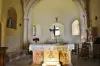 The interior of the church