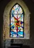 Stained glass window of the church (© J.E)