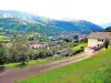 La Bresse - La Bresse、グロスピエール峠への道の眺め（©J.E）