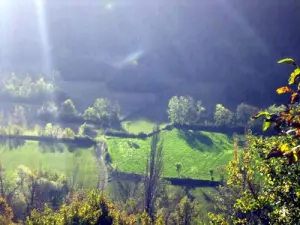 Auxillac: Dintorni di Marijoulet - Luce di ottobre