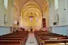 Het interieur van de kerk Notre-Dame