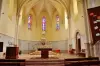 Het interieur van de kerk Notre-Dame