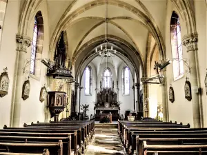 Schip van de kerk van La Côte (© JE)