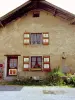 Maisonette with painted shutters