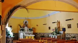 De interieur van de kerk