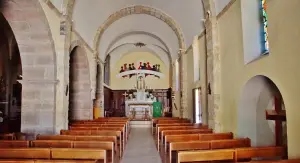 The interior of the Saint-Victor church