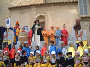 mittelalterlichen Dorffest von Las Claus Paumo