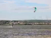 Kitesurfing on the pond of La Palme