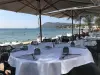 Restaurante no calçadão de Charcot Sablettes (Var Turismo © Oeste)