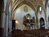 Interior, de, Saint-Thyrs, igreja
