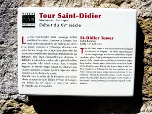 Explanation of the tower Saint-Didier (Jean © Espirat)