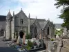 Kerk van Loguivy-lès-Lannion buurt van de rivier Léguer