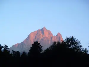 Pic du Midi d'Ossau seen Bious-Artigues